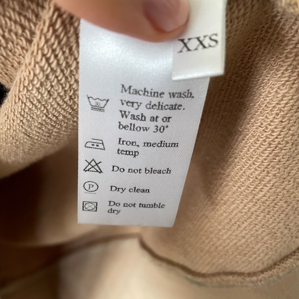 Present& Simple Beige Oversized Sweatshirt - image 8